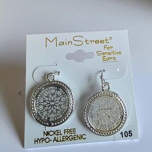MainStreet Silver Hypoallergenic Earrings
